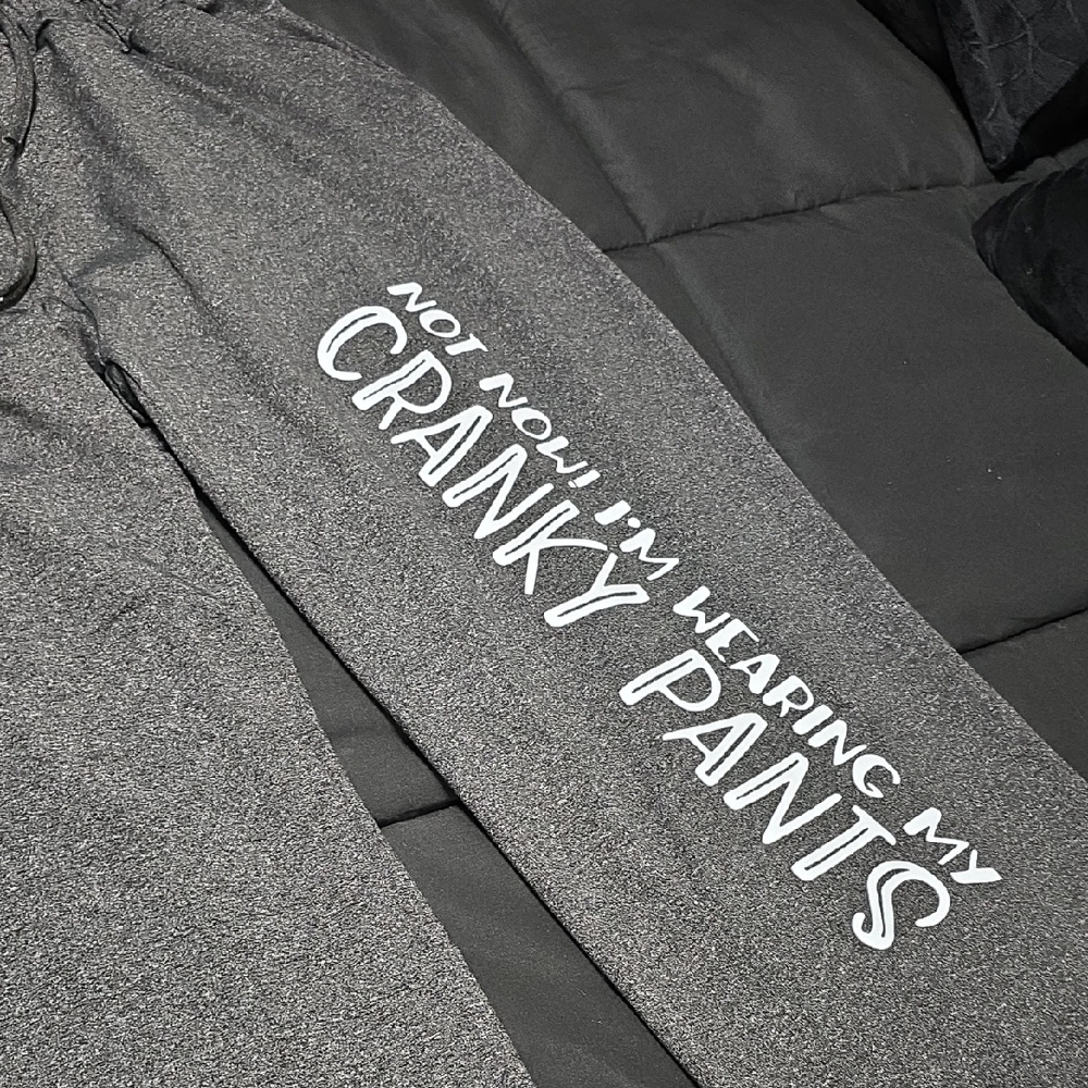 Gray Lounge Pants - Cranky Pants XL